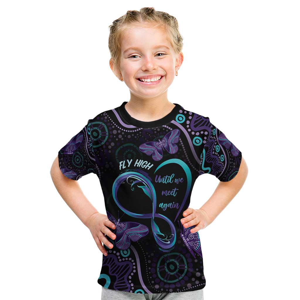Personalized Australia Infinity Heart Indigenous Kid T Shirt Fly High Until We Meet Again - Aussie Hoodie