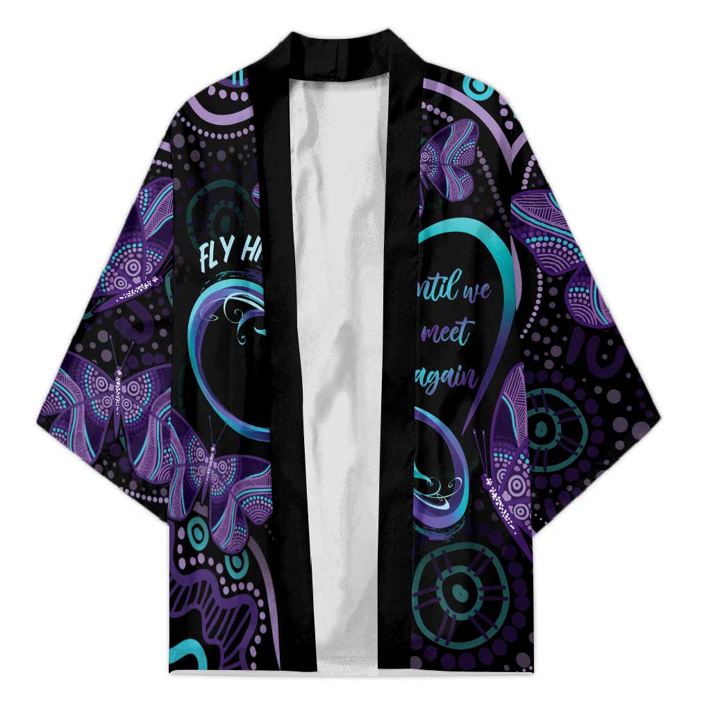 Personalized Australia Infinity Heart Indigenous Kimono Fly High Until We Meet Again - Aussie Hoodie