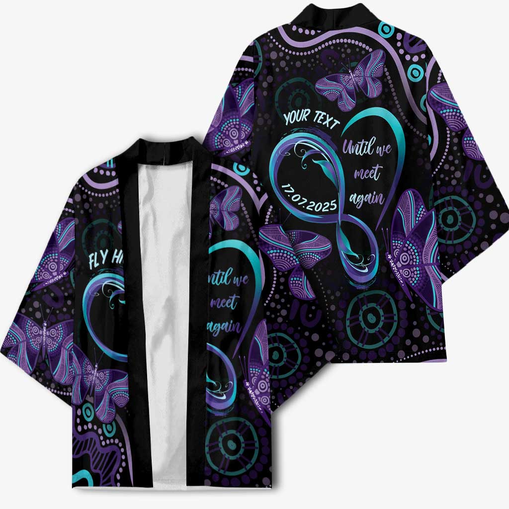 Personalized Australia Infinity Heart Indigenous Kimono Fly High Until We Meet Again - Aussie Hoodie