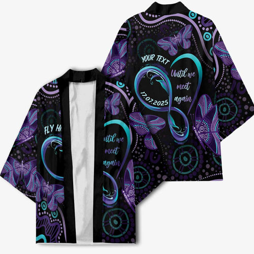 Personalized Australia Infinity Heart Indigenous Kimono Fly High Until We Meet Again - Aussie Hoodie
