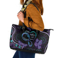 Personalized Australia Infinity Heart Indigenous Leather Tote Bag Fly High Until We Meet Again - Aussie Hoodie
