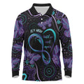 Personalized Australia Infinity Heart Indigenous Long Sleeve Polo Shirt Fly High Until We Meet Again - Aussie Hoodie
