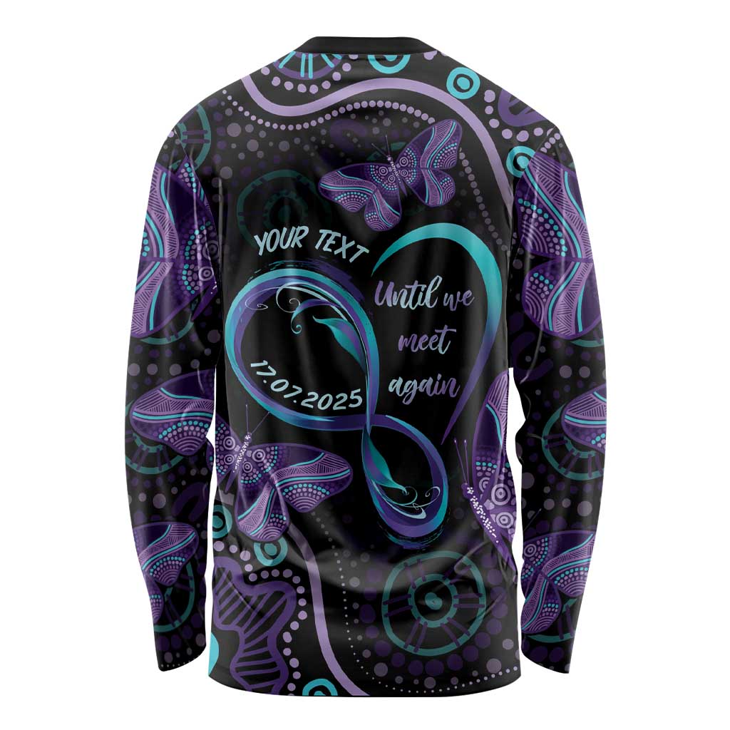 Personalized Australia Infinity Heart Indigenous Long Sleeve Shirt Fly High Until We Meet Again - Aussie Hoodie