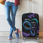 Personalized Australia Infinity Heart Indigenous Luggage Cover Fly High Until We Meet Again - Aussie Hoodie