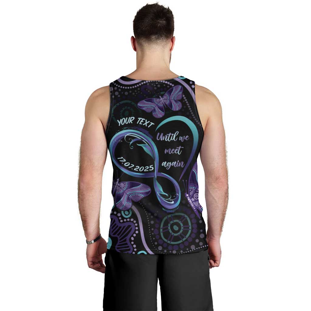 Personalized Australia Infinity Heart Indigenous Men Tank Top Fly High Until We Meet Again - Aussie Hoodie