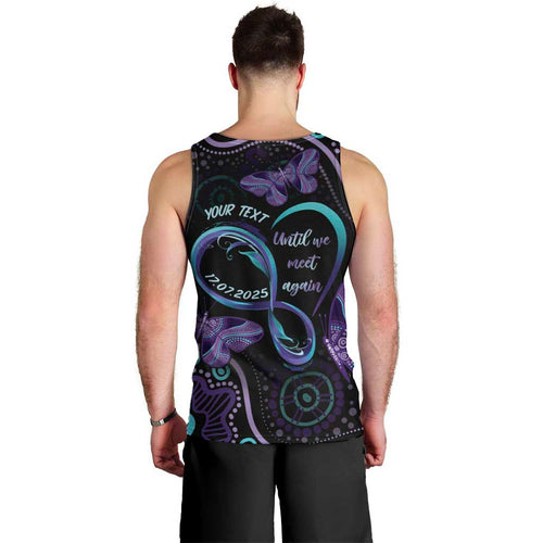 Personalized Australia Infinity Heart Indigenous Men Tank Top Fly High Until We Meet Again - Aussie Hoodie