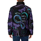 Personalized Australia Infinity Heart Indigenous Padded Jacket Fly High Until We Meet Again - Aussie Hoodie