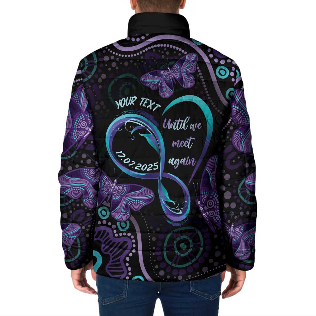 Personalized Australia Infinity Heart Indigenous Padded Jacket Fly High Until We Meet Again - Aussie Hoodie