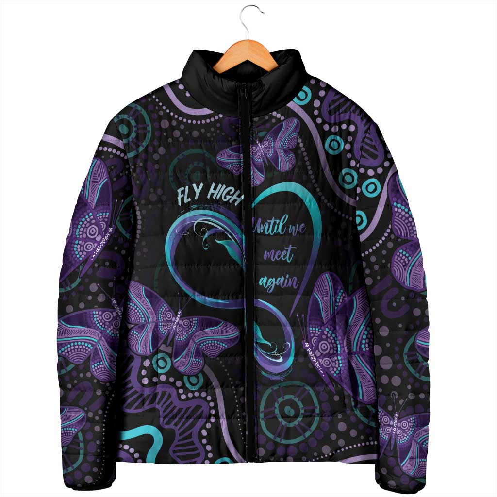 Personalized Australia Infinity Heart Indigenous Padded Jacket Fly High Until We Meet Again - Aussie Hoodie