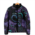 Personalized Australia Infinity Heart Indigenous Padded Jacket Fly High Until We Meet Again - Aussie Hoodie
