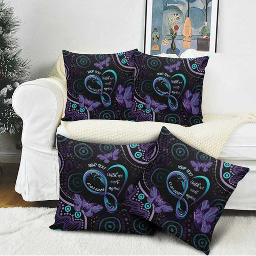 Personalized Australia Infinity Heart Indigenous Pillow Cover Fly High Until We Meet Again - Aussie Hoodie