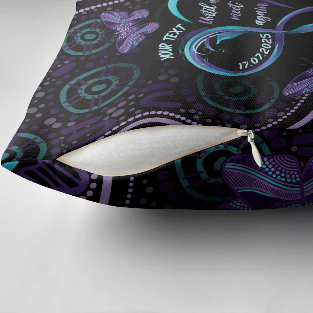 Personalized Australia Infinity Heart Indigenous Pillow Cover Fly High Until We Meet Again - Aussie Hoodie