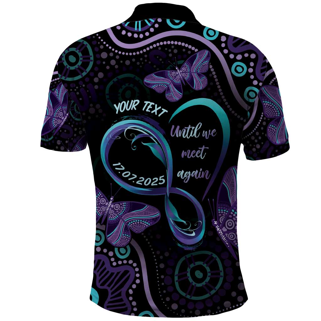 Personalized Australia Infinity Heart Indigenous Polo Shirt Fly High Until We Meet Again - Aussie Hoodie