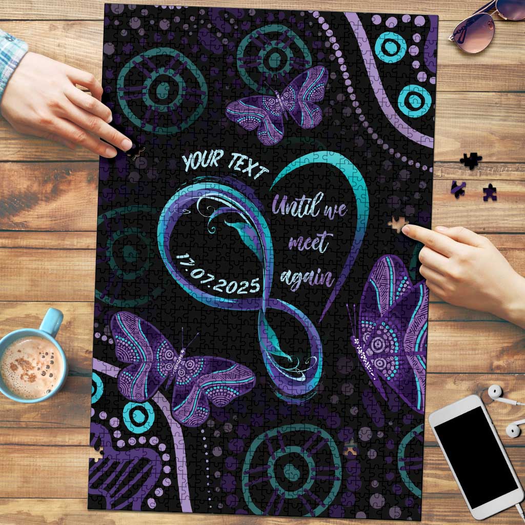 Personalized Australia Infinity Heart Indigenous Puzzle Fly High Until We Meet Again - Aussie Hoodie