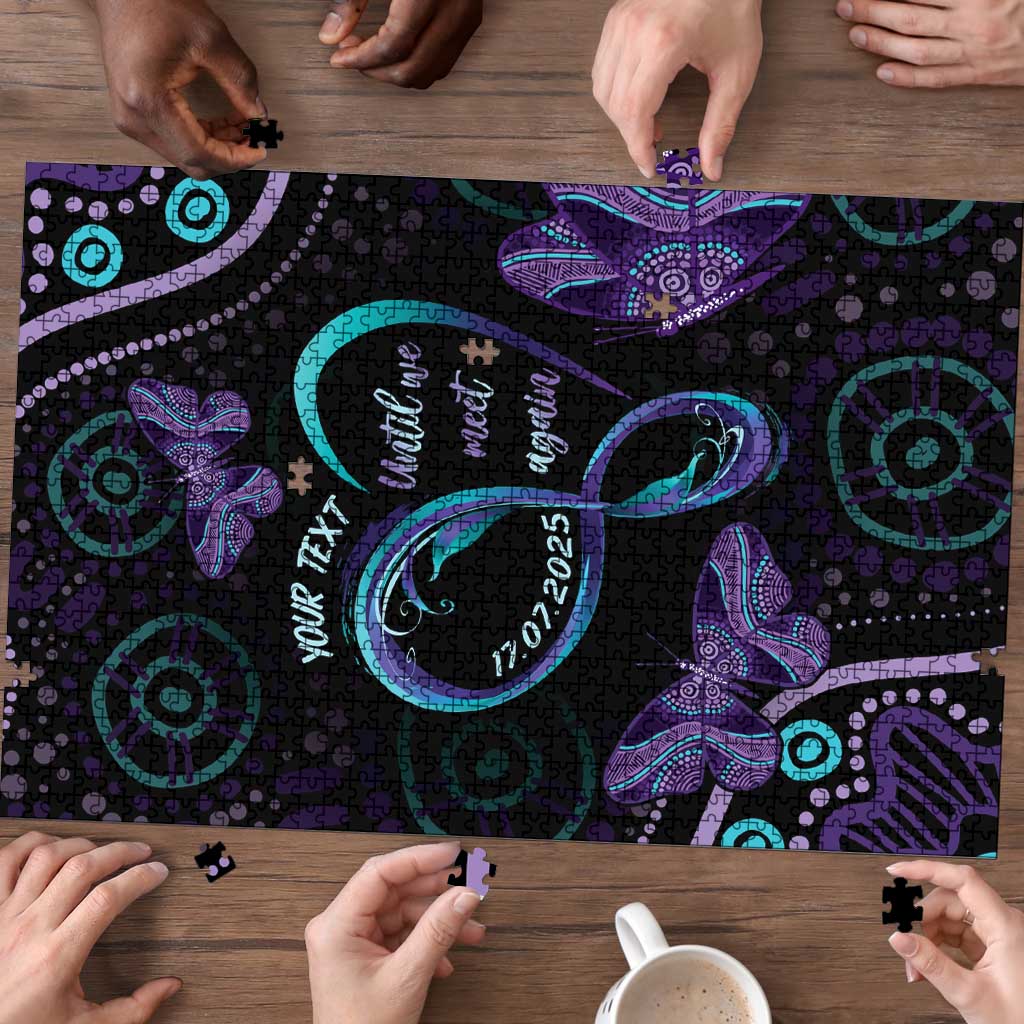 Personalized Australia Infinity Heart Indigenous Puzzle Fly High Until We Meet Again - Aussie Hoodie