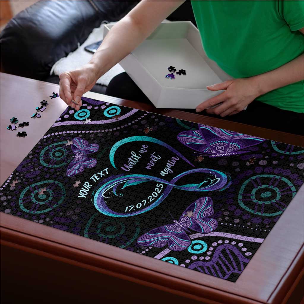 Personalized Australia Infinity Heart Indigenous Puzzle Fly High Until We Meet Again - Aussie Hoodie