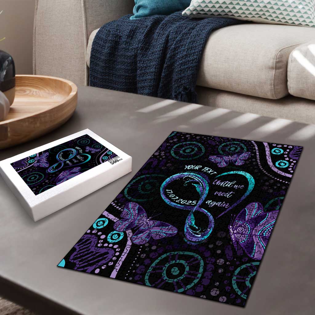 Personalized Australia Infinity Heart Indigenous Puzzle Fly High Until We Meet Again - Aussie Hoodie