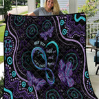 Personalized Australia Infinity Heart Indigenous Quilt Fly High Until We Meet Again - Aussie Hoodie