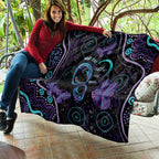 Personalized Australia Infinity Heart Indigenous Quilt Fly High Until We Meet Again - Aussie Hoodie