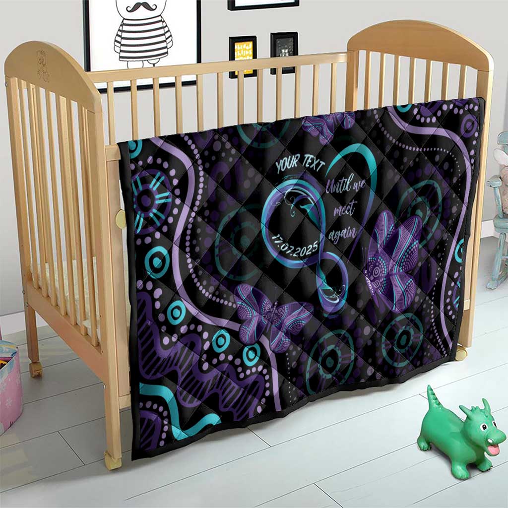 Personalized Australia Infinity Heart Indigenous Quilt Fly High Until We Meet Again - Aussie Hoodie
