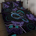 Personalized Australia Infinity Heart Indigenous Quilt Bed Set Fly High Until We Meet Again - Aussie Hoodie