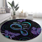 Personalized Australia Infinity Heart Indigenous Round Carpet Fly High Until We Meet Again - Aussie Hoodie