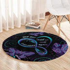 Personalized Australia Infinity Heart Indigenous Round Carpet Fly High Until We Meet Again - Aussie Hoodie