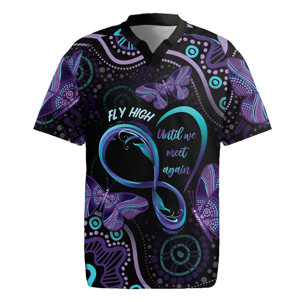 Personalized Australia Infinity Heart Indigenous Rugby Jersey Fly High Until We Meet Again - Aussie Hoodie