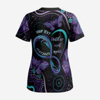 Personalized Australia Infinity Heart Indigenous Scrub Top Fly High Until We Meet Again - Aussie Hoodie