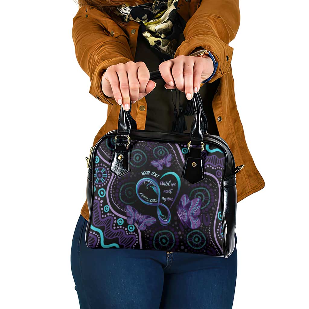 Personalized Australia Infinity Heart Indigenous Shoulder Handbag Fly High Until We Meet Again - Aussie Hoodie