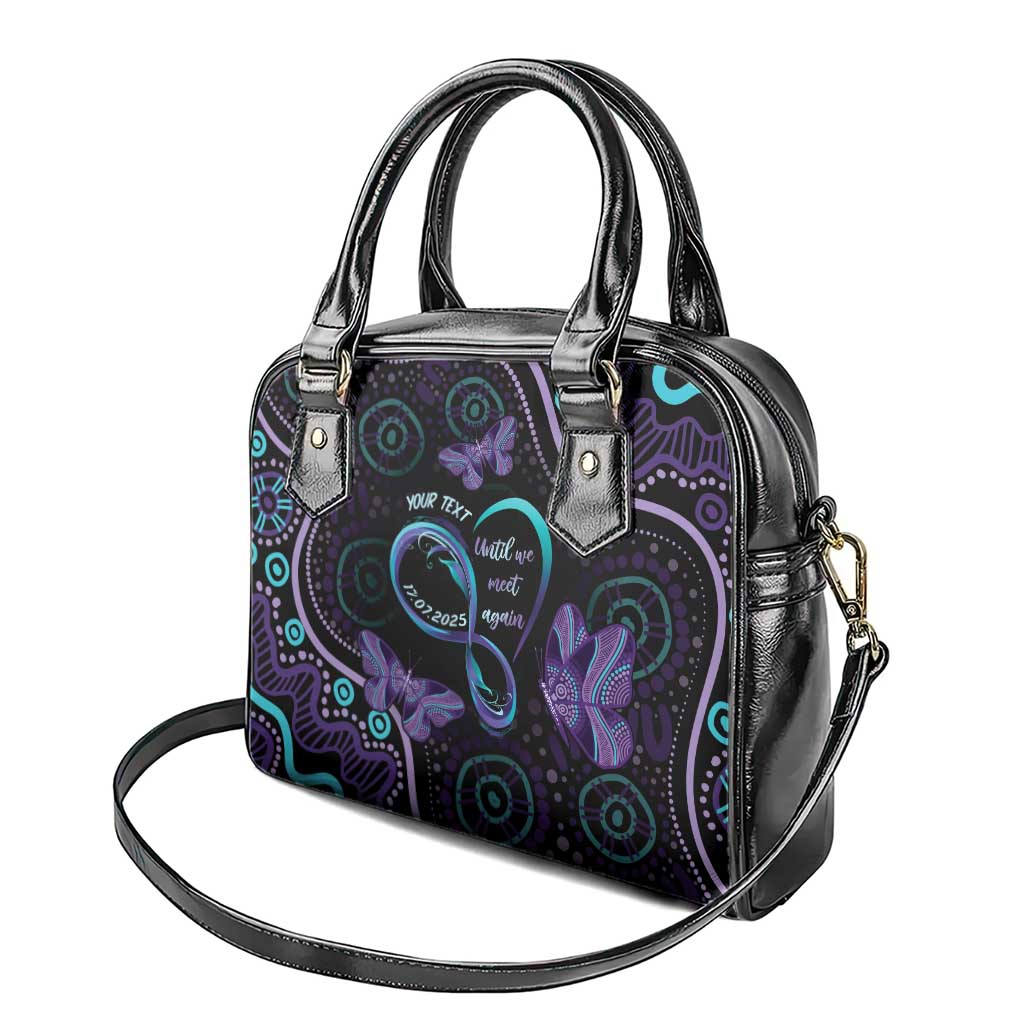 Personalized Australia Infinity Heart Indigenous Shoulder Handbag Fly High Until We Meet Again - Aussie Hoodie