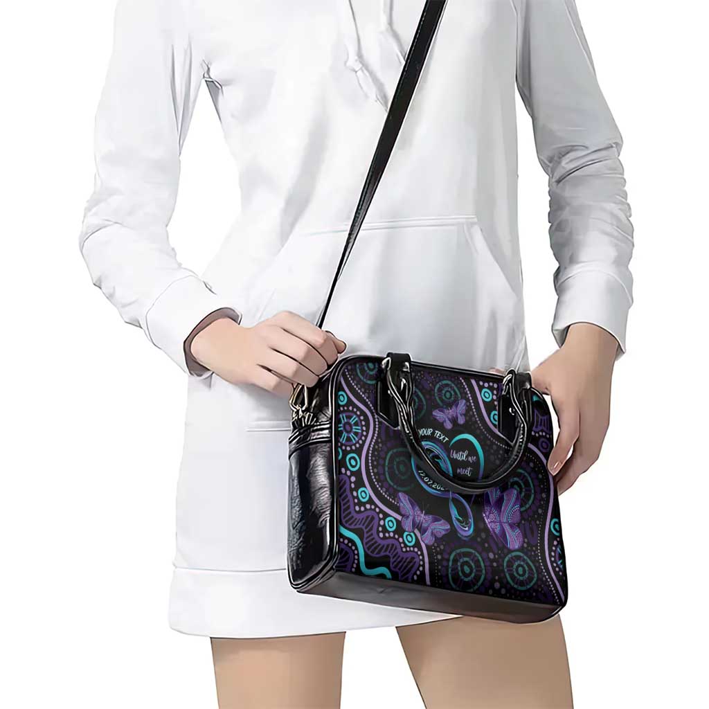 Personalized Australia Infinity Heart Indigenous Shoulder Handbag Fly High Until We Meet Again - Aussie Hoodie