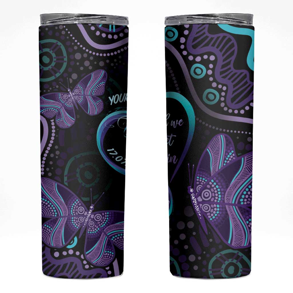 Personalized Australia Infinity Heart Indigenous Skinny Tumbler Fly High Until We Meet Again - Aussie Hoodie