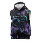Personalized Australia Infinity Heart Indigenous Sleeveless Hoodie Fly High Until We Meet Again - Aussie Hoodie