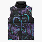 Personalized Australia Infinity Heart Indigenous Sleeveless Puffer Jacket Fly High Until We Meet Again - Aussie Hoodie