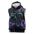 Personalized Australia Infinity Heart Indigenous Sleeveless Zip Hoodie Fly High Until We Meet Again LT7