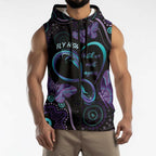 Personalized Australia Infinity Heart Indigenous Sleeveless Zip Hoodie Fly High Until We Meet Again LT7