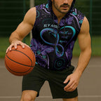 Personalized Australia Infinity Heart Indigenous Sleeveless Zip Hoodie Fly High Until We Meet Again LT7