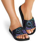 Personalized Australia Infinity Heart Indigenous Slide Sandals Fly High Until We Meet Again - Aussie Hoodie