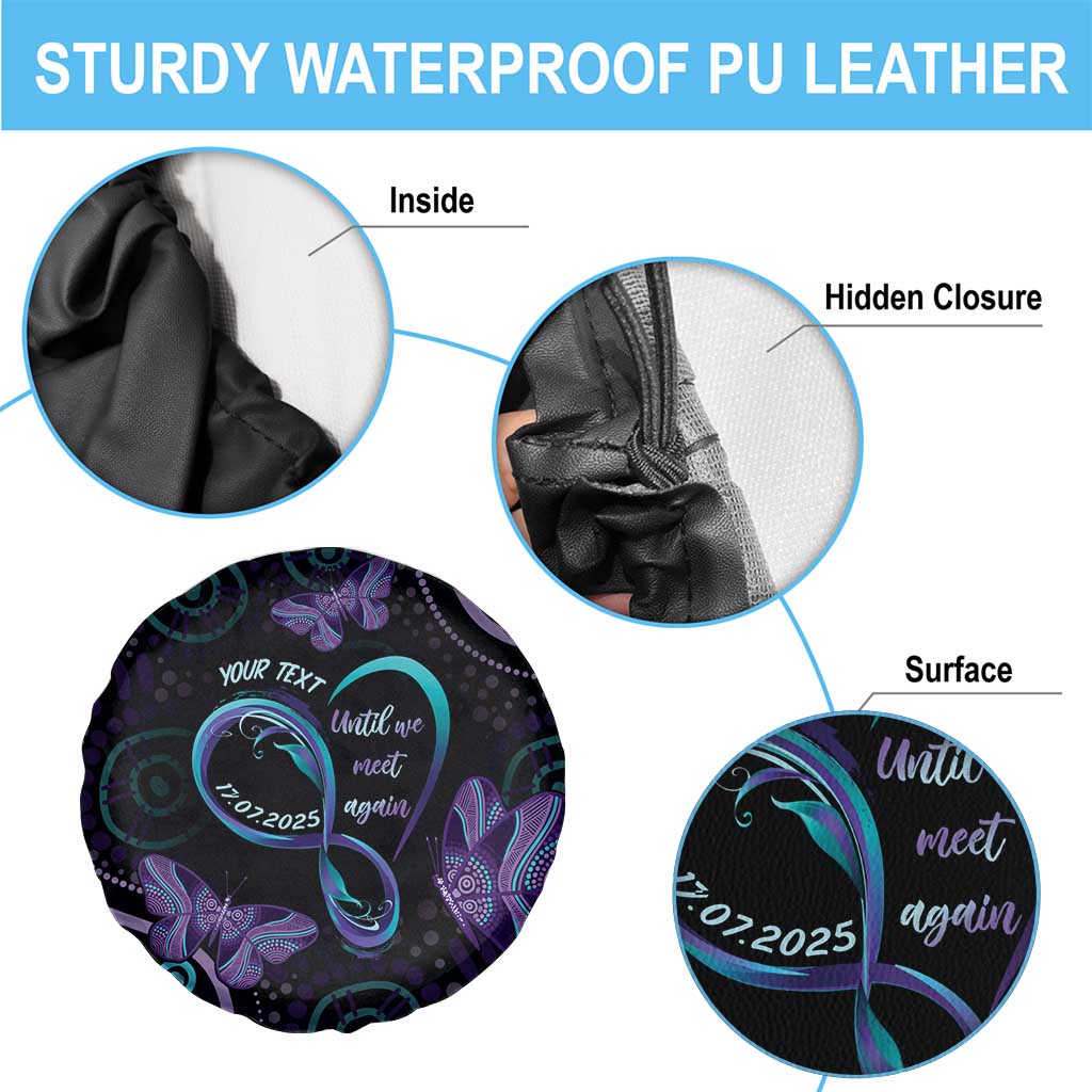 Personalized Australia Infinity Heart Indigenous Spare Tire Cover Fly High Until We Meet Again - Aussie Hoodie