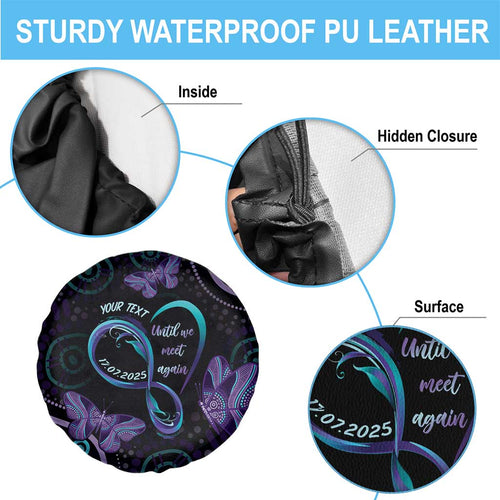 Personalized Australia Infinity Heart Indigenous Spare Tire Cover Fly High Until We Meet Again - Aussie Hoodie