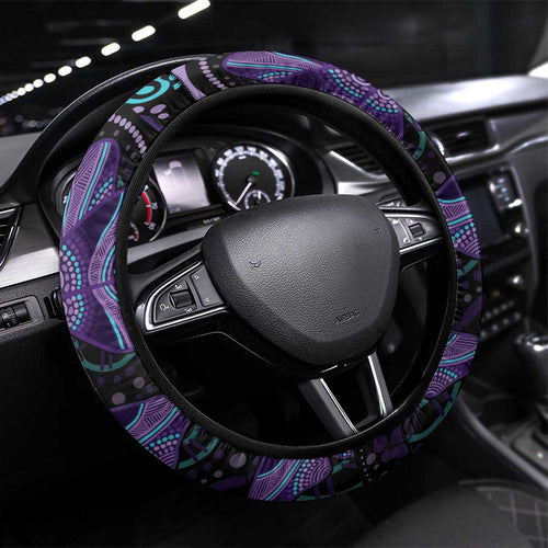 Australia Infinity Heart Indigenous Steering Wheel Cover Fly High Until We Meet Again - Aussie Hoodie