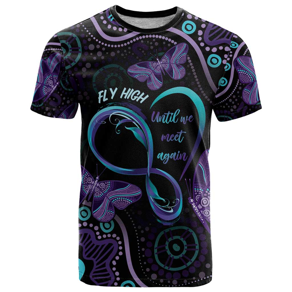 Personalized Australia Infinity Heart Indigenous T Shirt Fly High Until We Meet Again - Aussie Hoodie