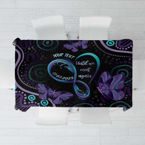 Personalized Australia Infinity Heart Indigenous Tablecloth Fly High Until We Meet Again - Aussie Hoodie