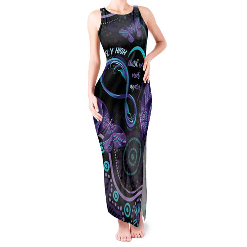 Personalized Australia Infinity Heart Indigenous Tank Maxi Dress Fly High Until We Meet Again - Aussie Hoodie