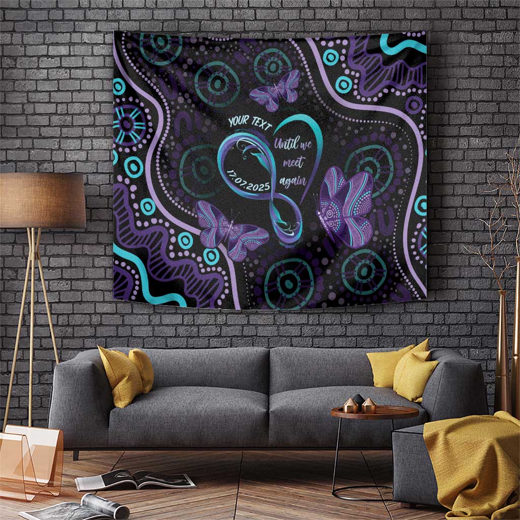 Personalized Australia Infinity Heart Indigenous Tapestry Fly High Until We Meet Again - Aussie Hoodie
