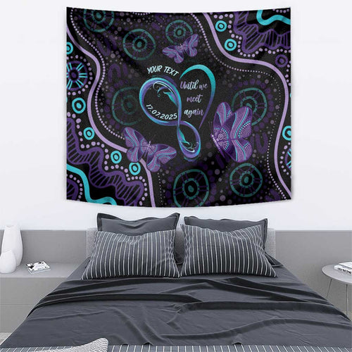 Personalized Australia Infinity Heart Indigenous Tapestry Fly High Until We Meet Again - Aussie Hoodie