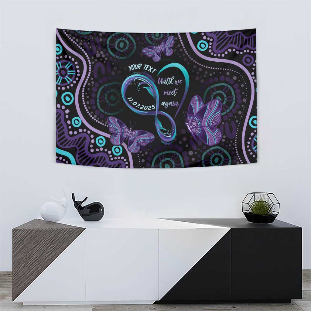 Personalized Australia Infinity Heart Indigenous Tapestry Fly High Until We Meet Again - Aussie Hoodie