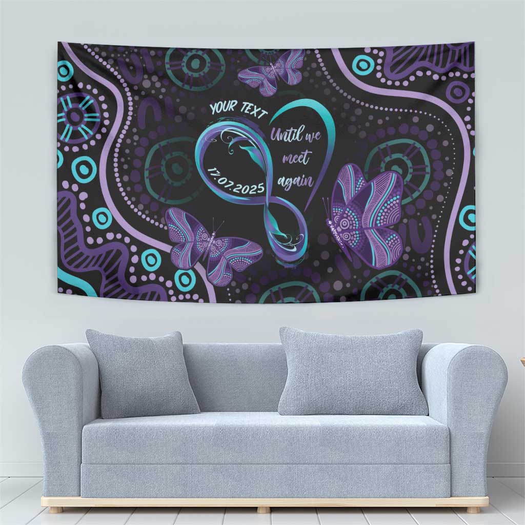 Personalized Australia Infinity Heart Indigenous Tapestry Fly High Until We Meet Again - Aussie Hoodie