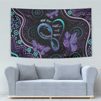 Personalized Australia Infinity Heart Indigenous Tapestry Fly High Until We Meet Again - Aussie Hoodie